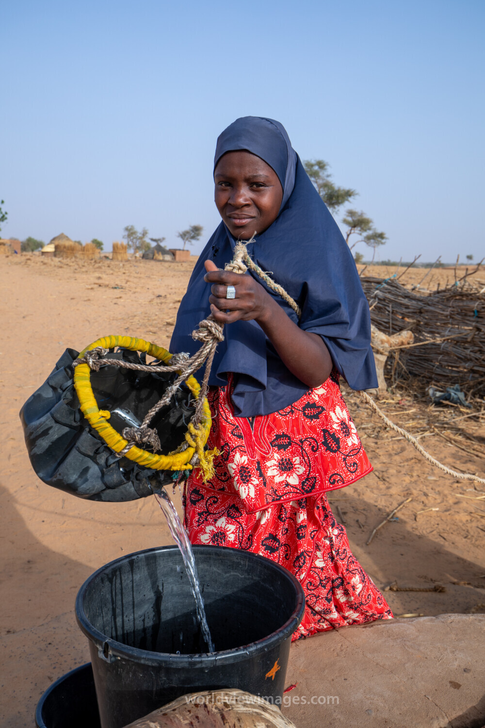 Collecting Water in Niger