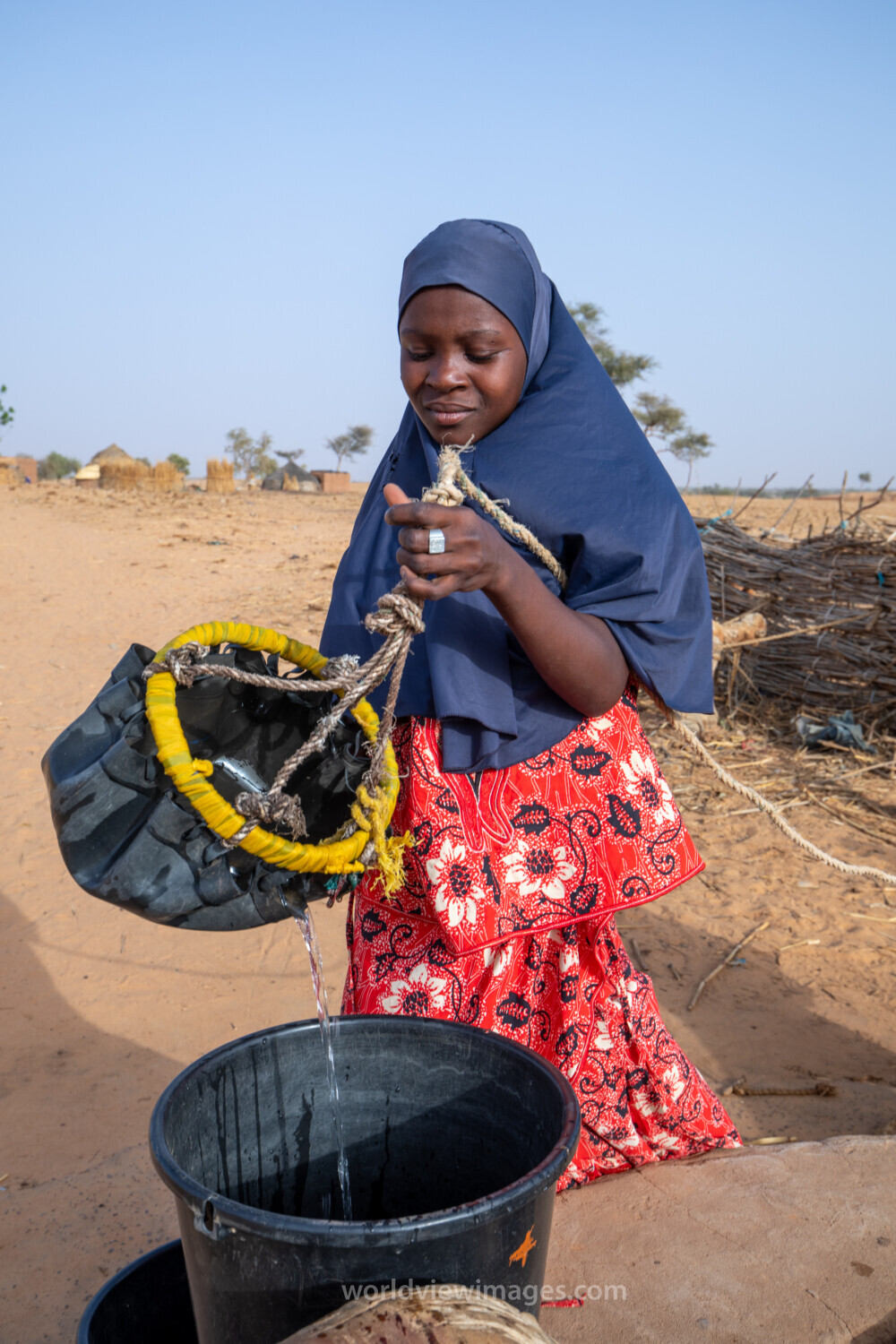 Collecting Water in Niger