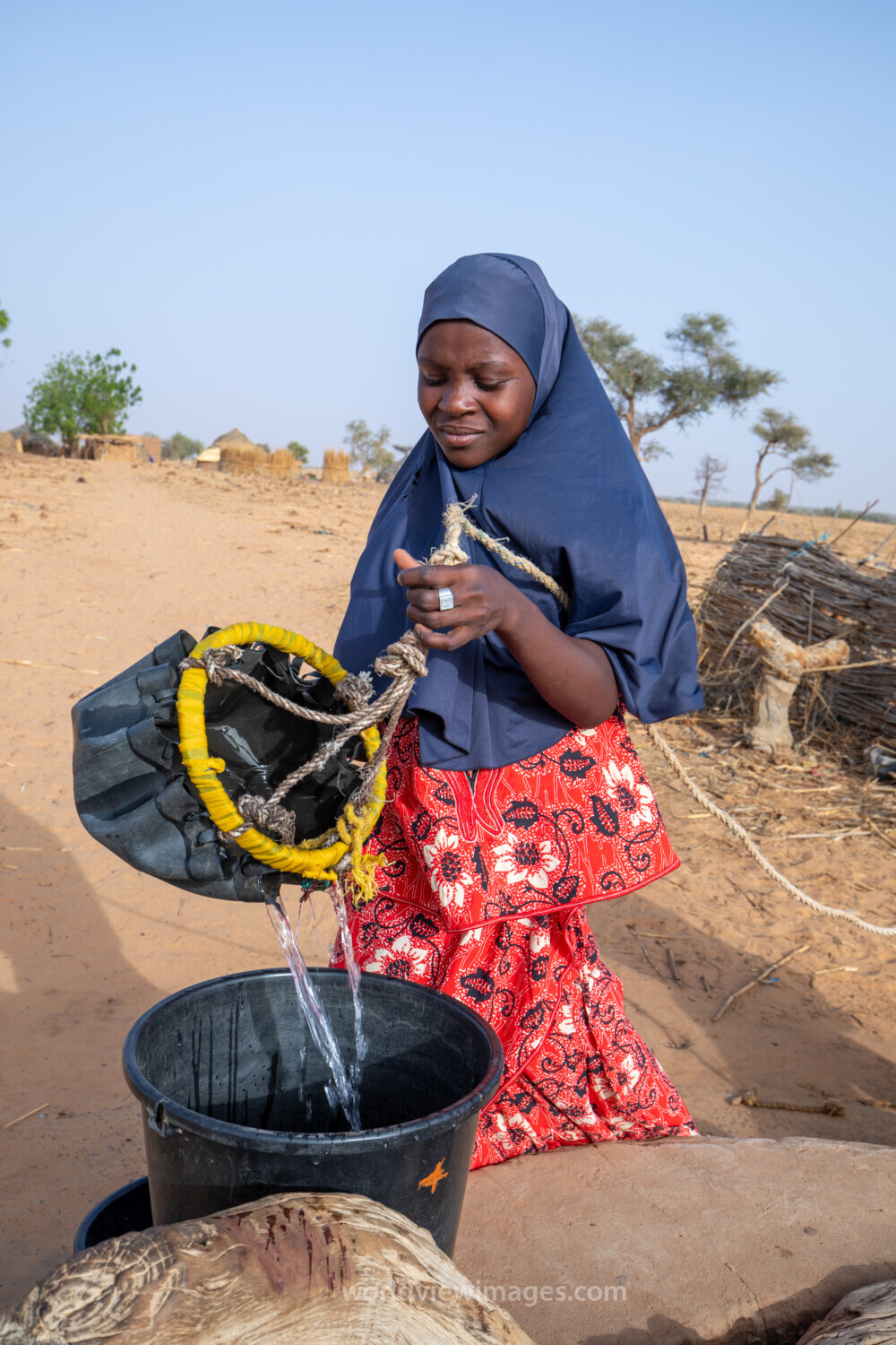 Collecting Water in Niger