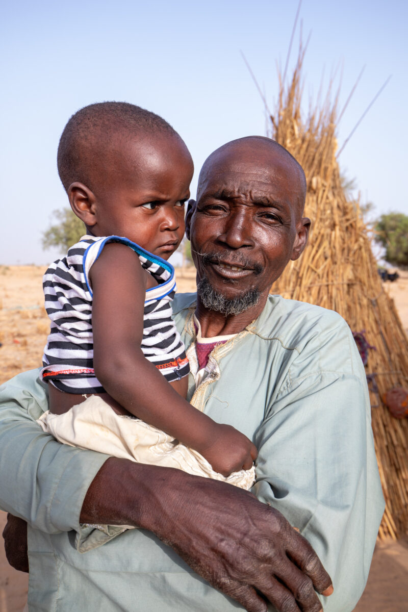 Father and Son in Niger — Africa, Beard, Child, Education, Elderly