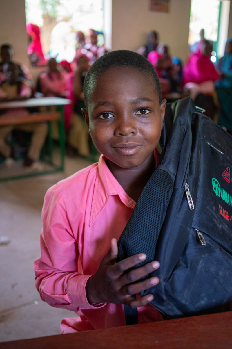 Boy in School in Niger — Young boy attends school in Niger, Africa — Africa, Child, Education, Eyes Open, Female