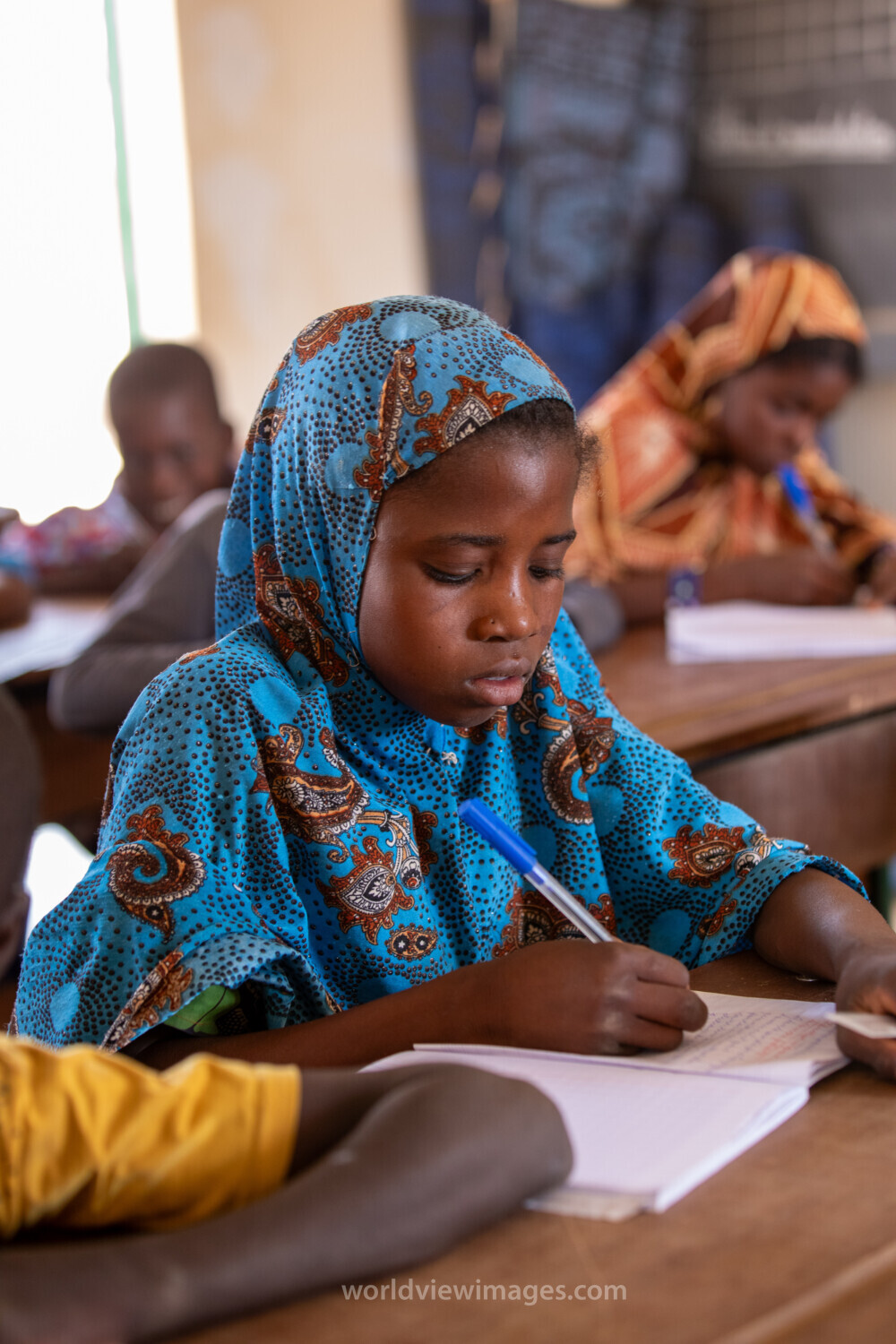 Girl in Niger Attends School