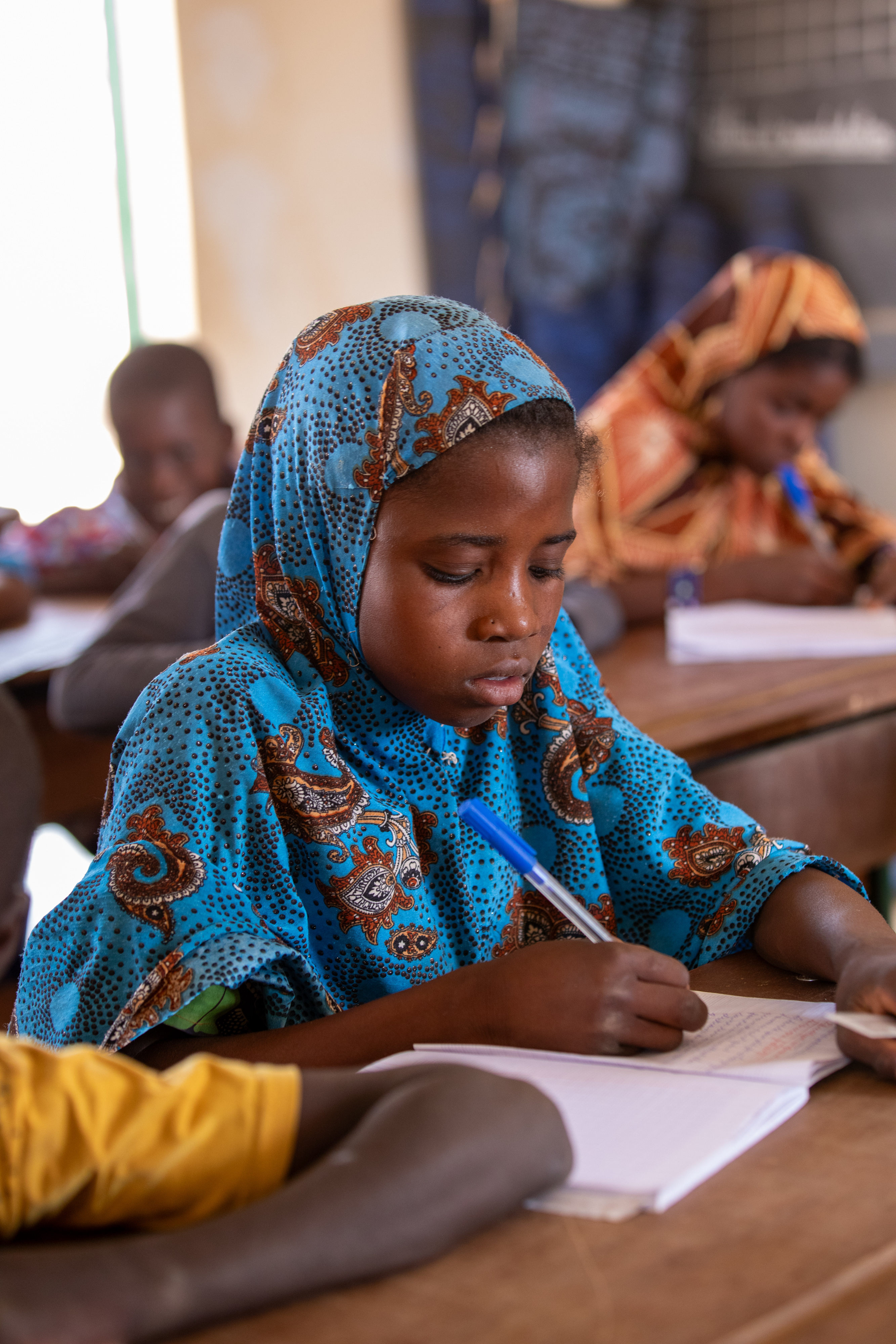 Girl in Niger Attends School