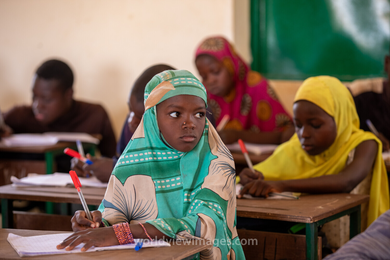Girl in Niger Attends School