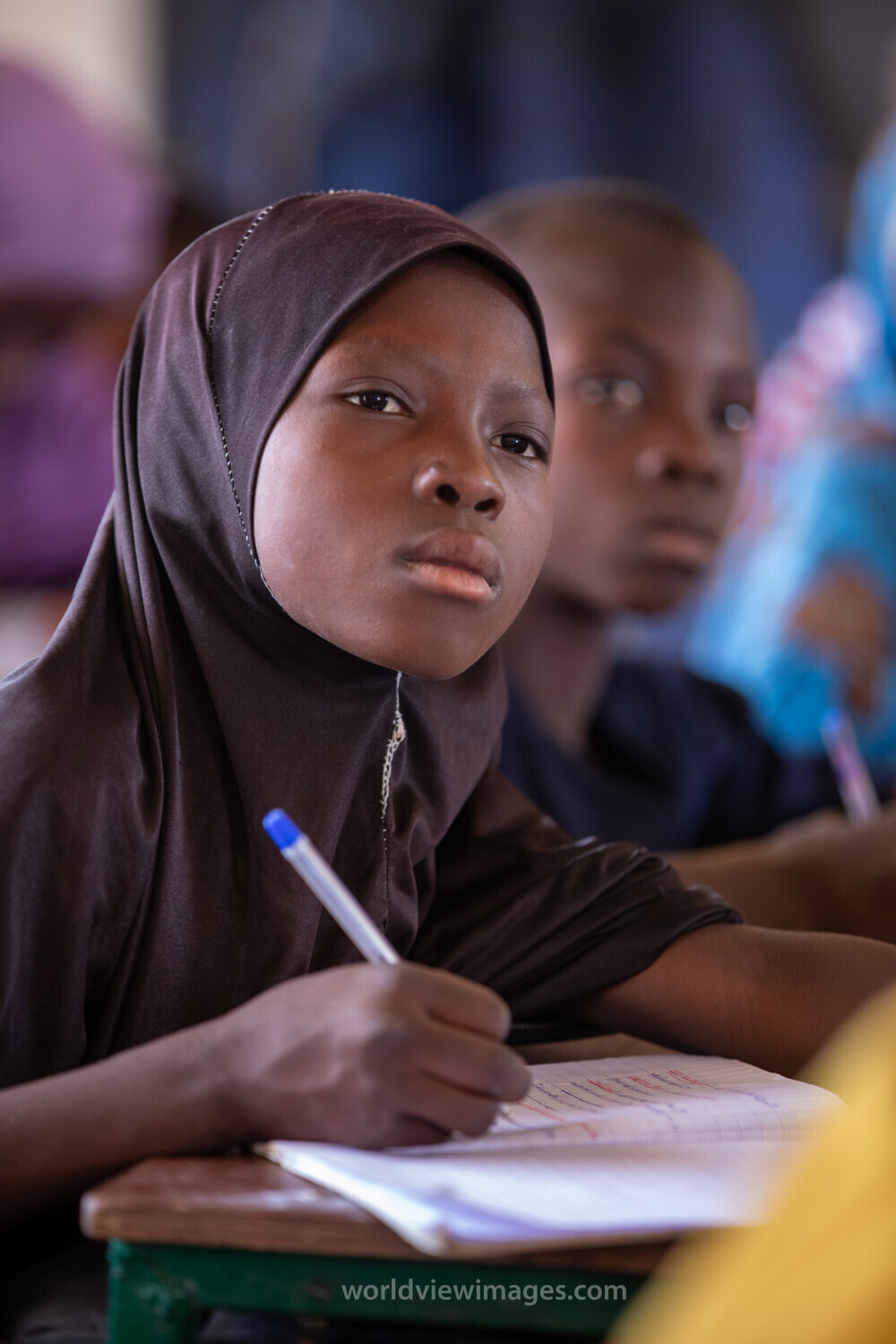 Girl in Niger Attends School