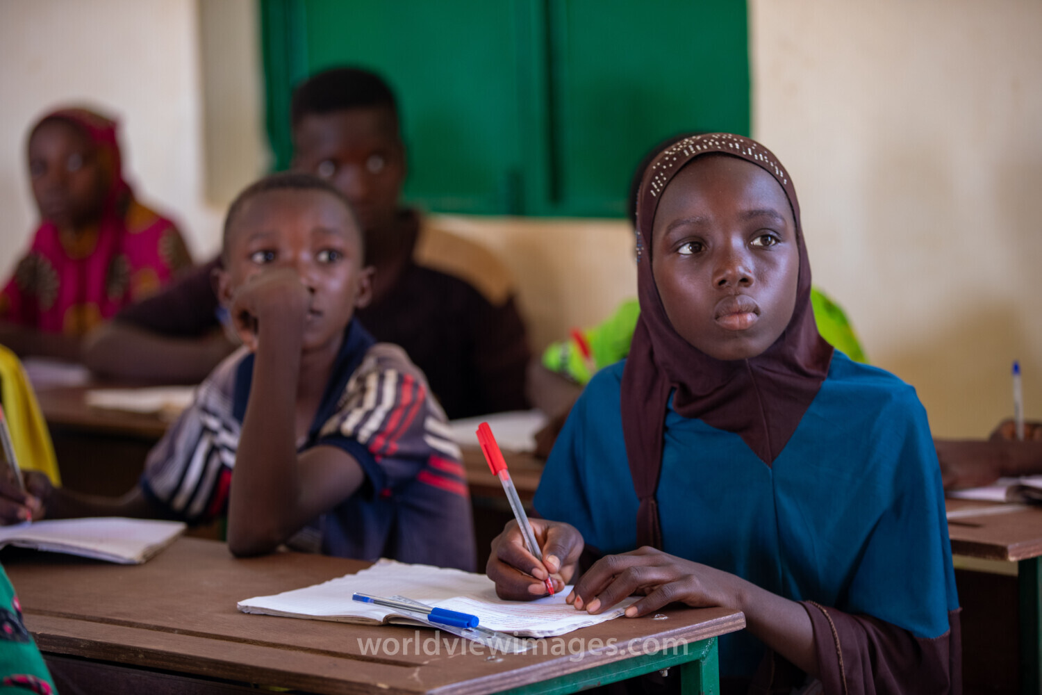 Girl in Niger Attends School