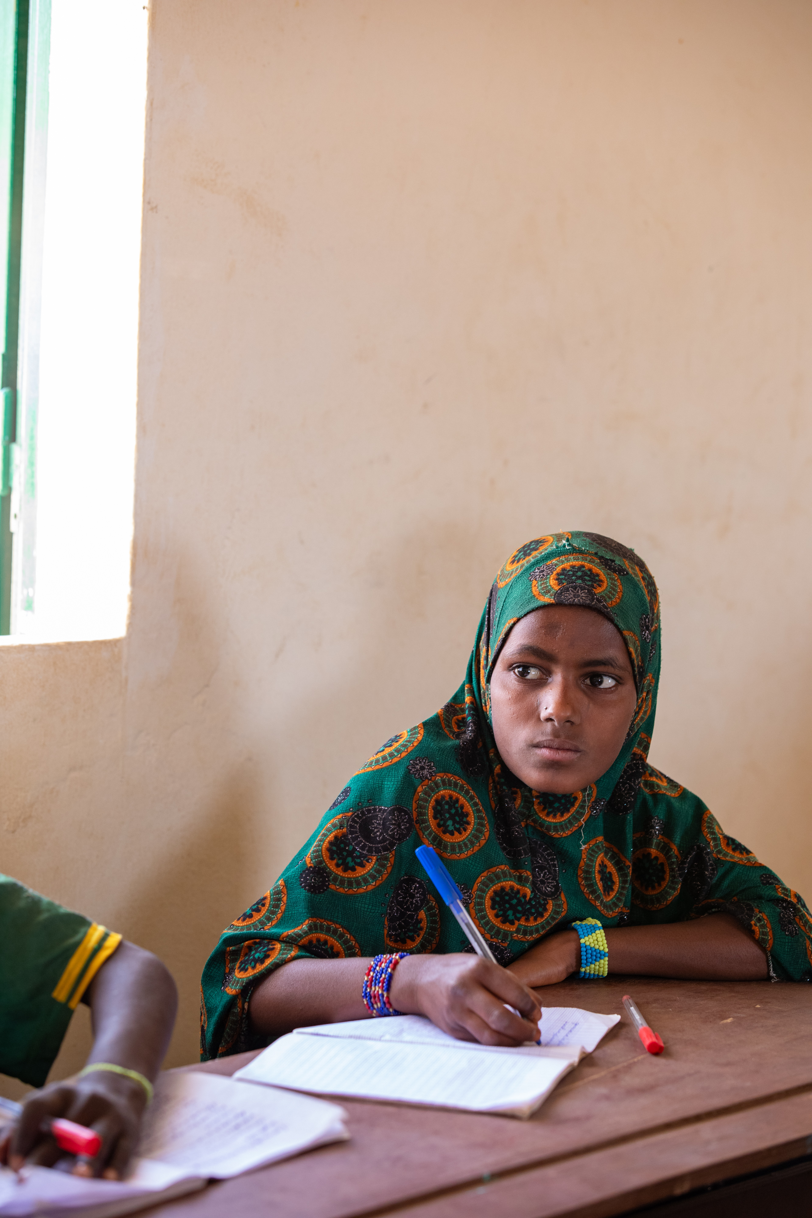 Girl in Niger Attends School