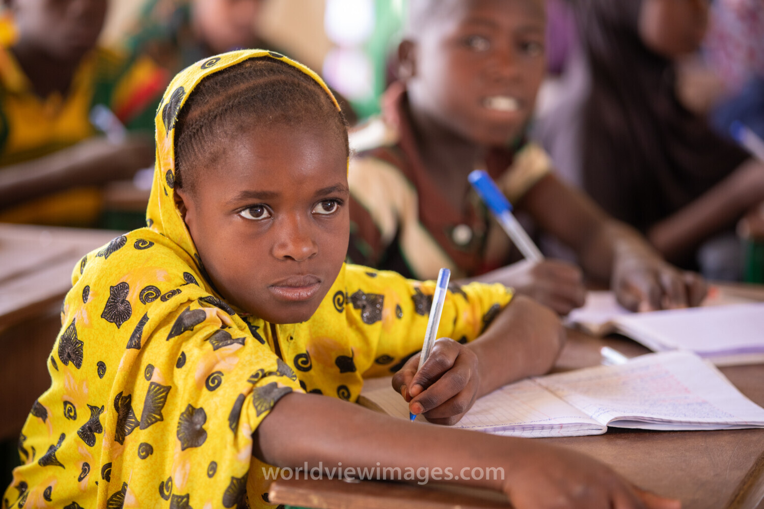Girl in Niger Attends School