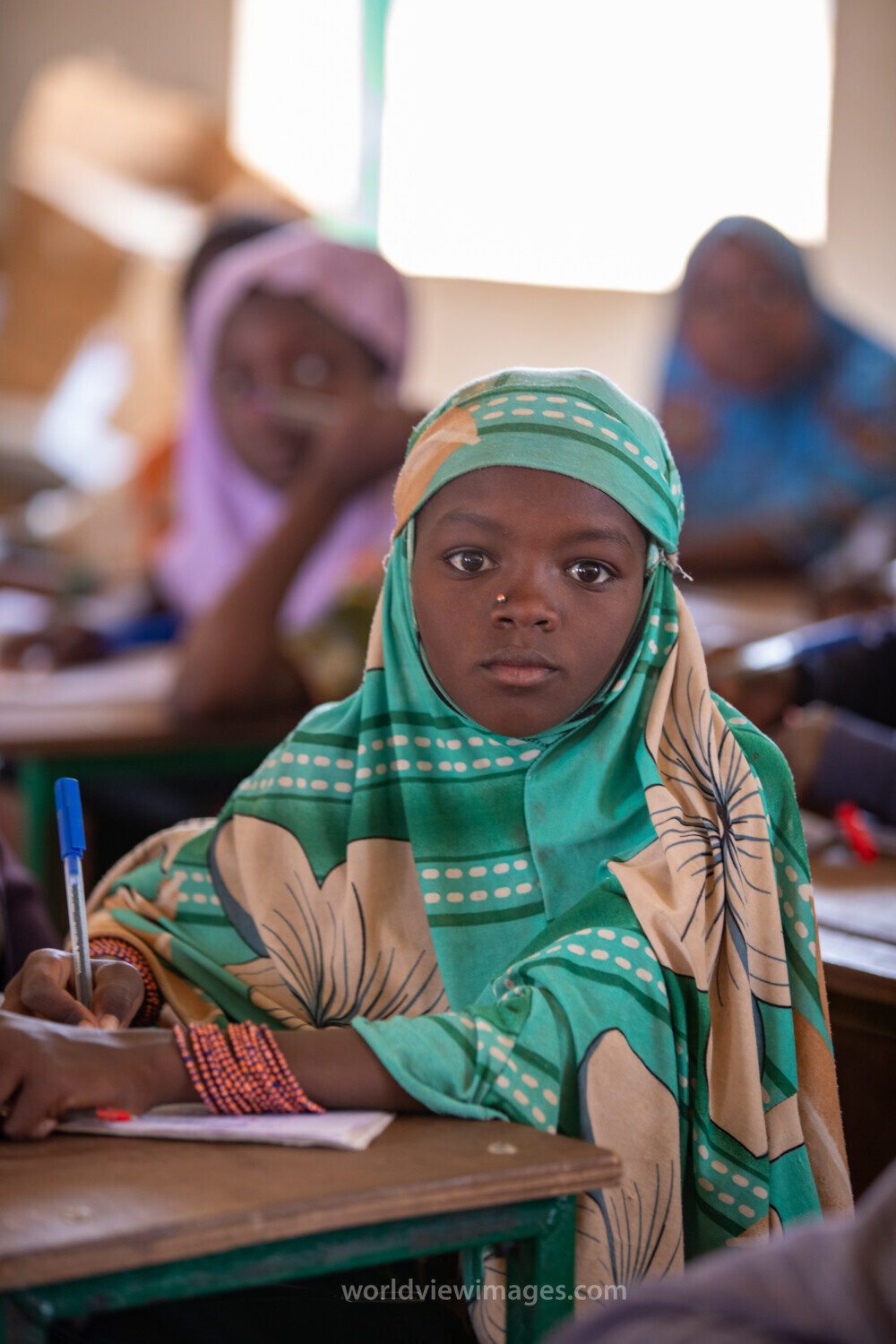 Girl in Niger Attends School