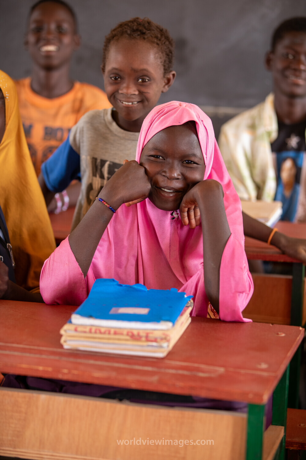 Girl in Niger Attends School