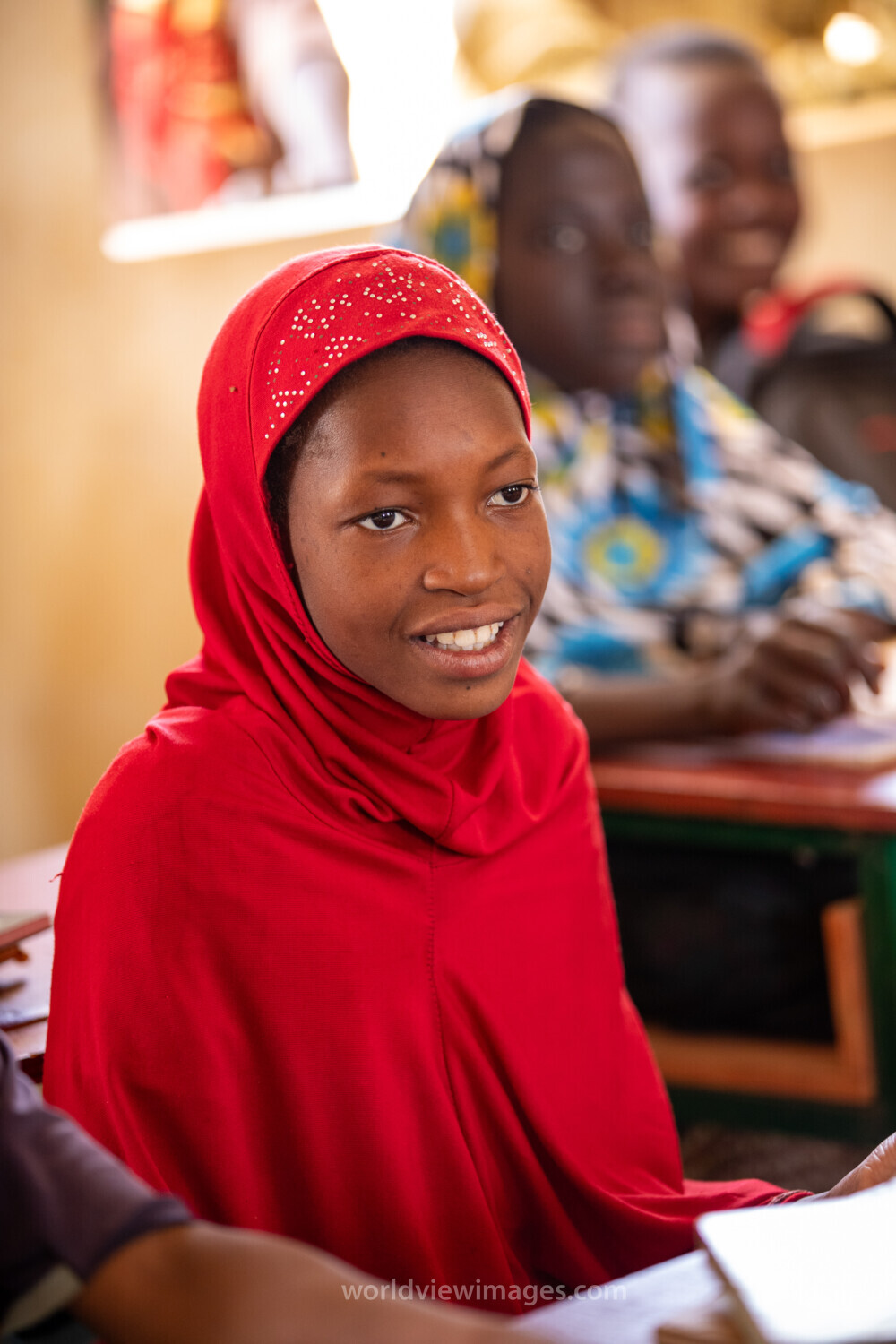 Girl in Niger Attends School