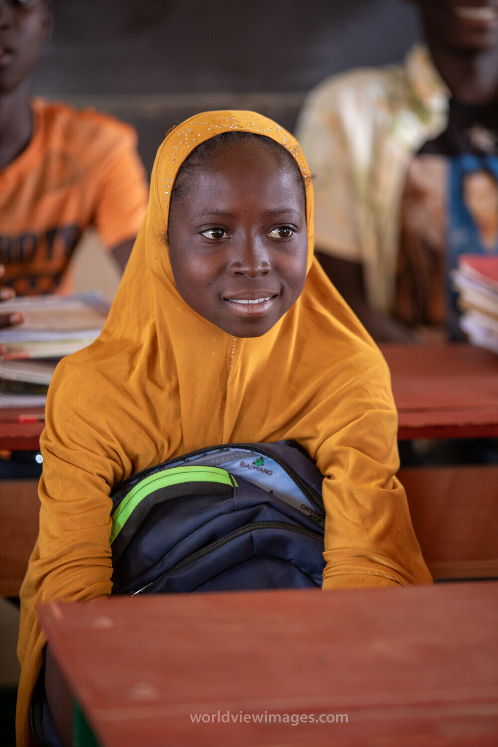 Girl in Niger Attends School