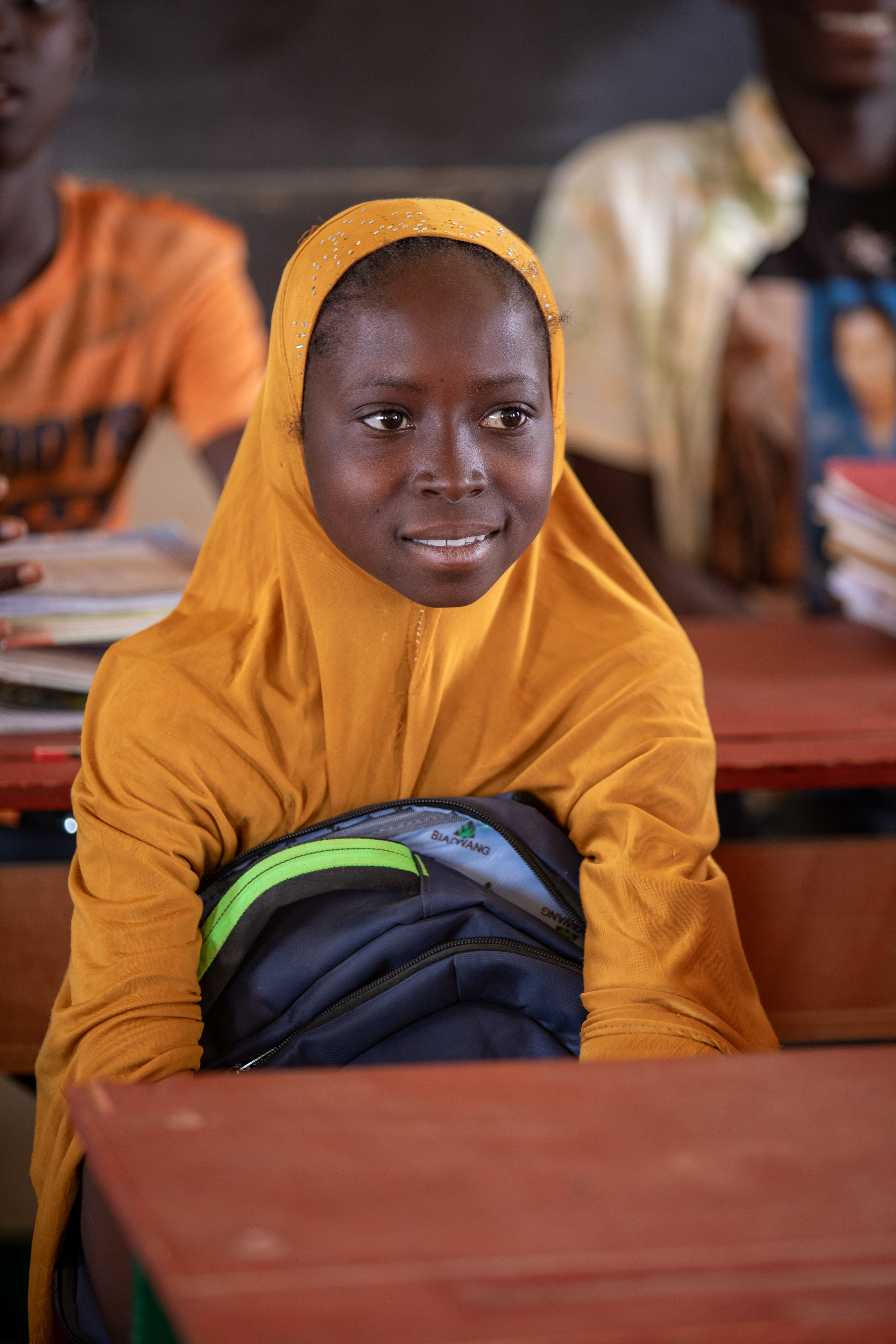 Girl in Niger Attends School