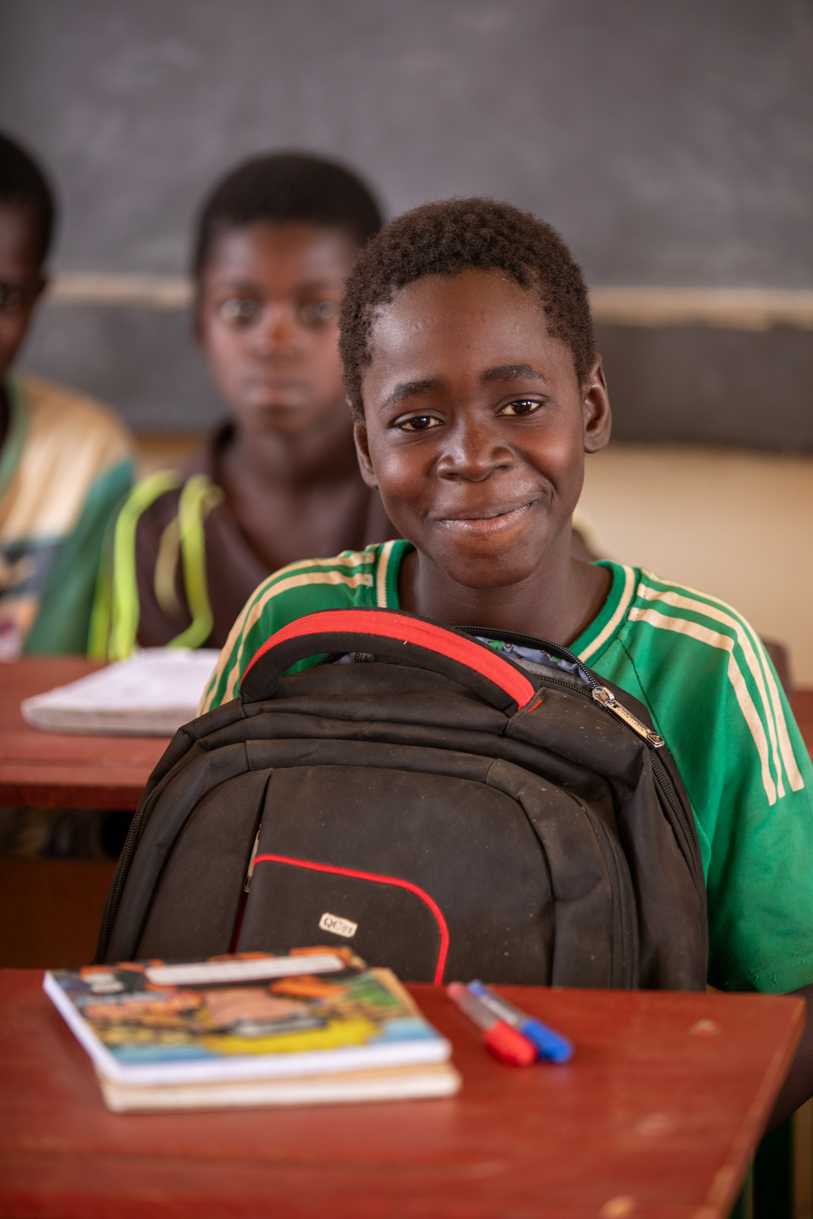 Boy in School in Niger