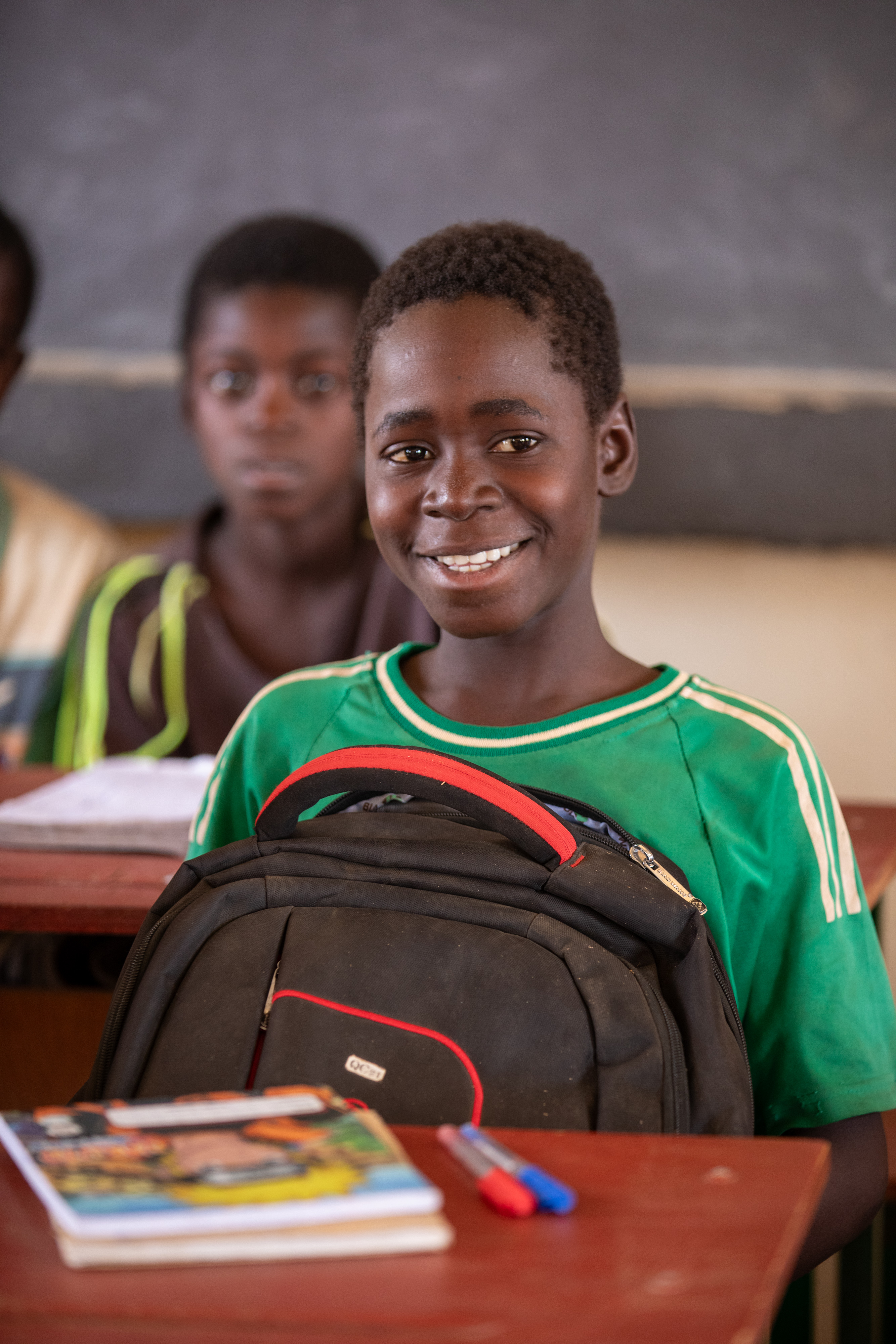 Boy in School in Niger