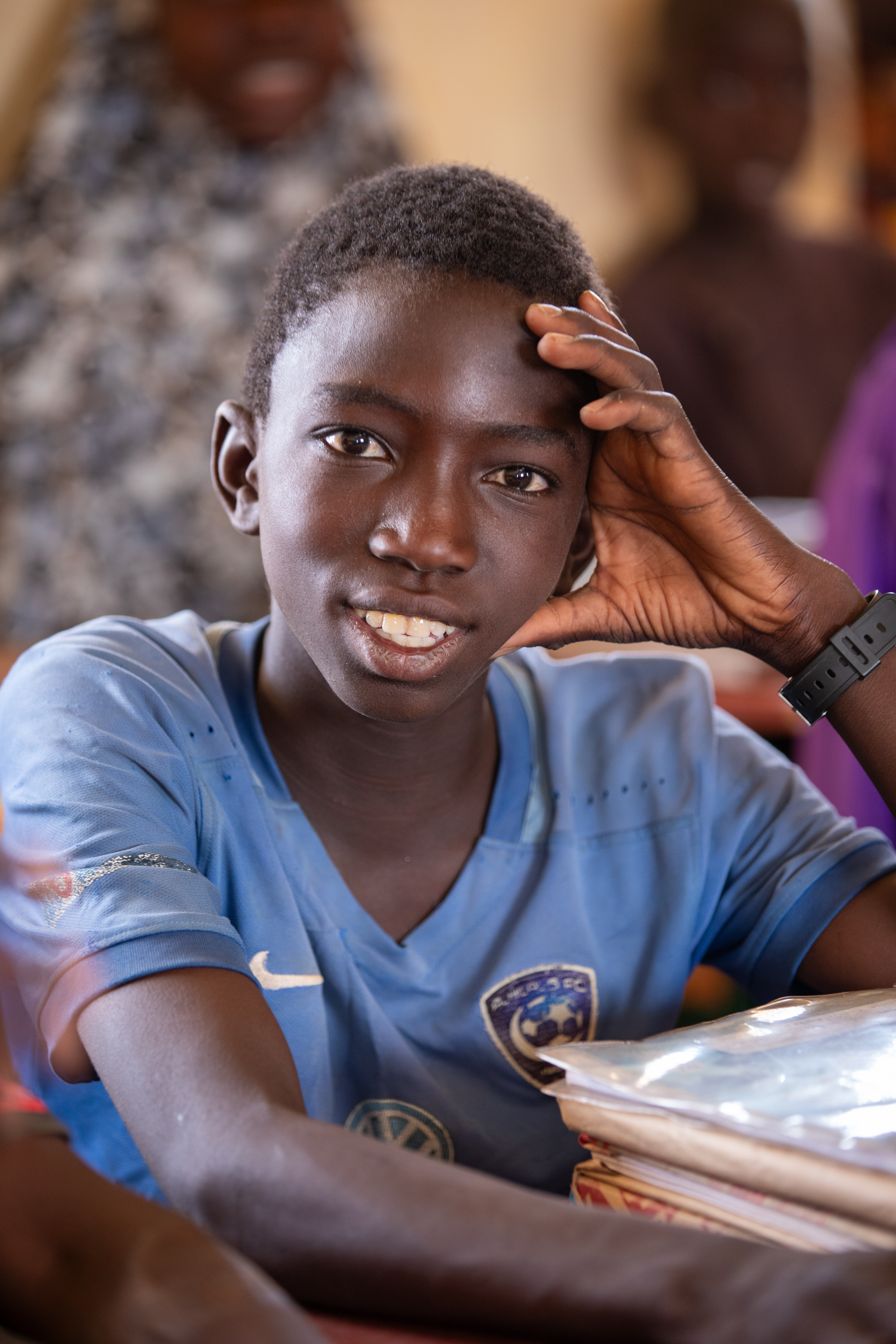 Boy in School in Niger