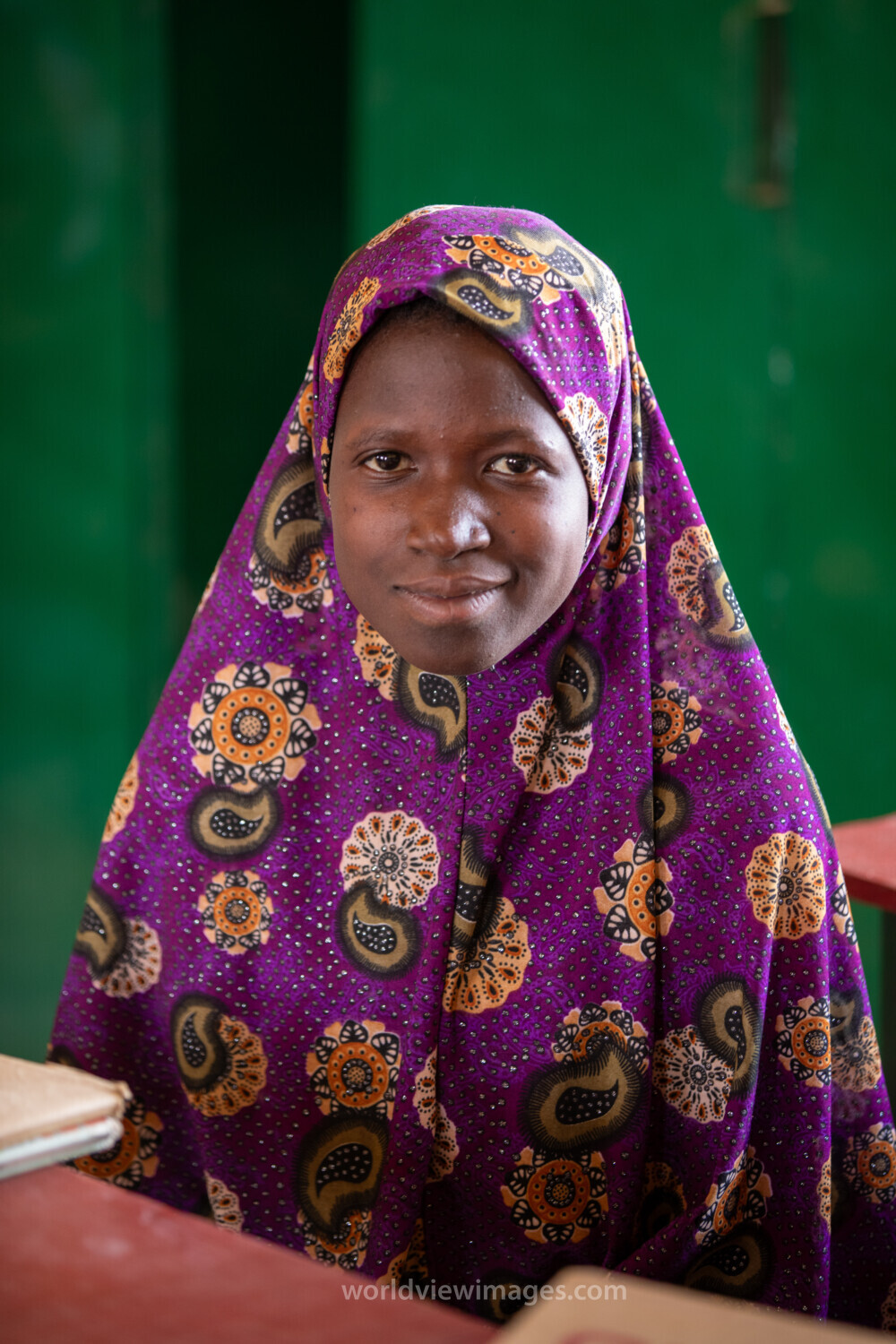 Girl in Niger Attends School