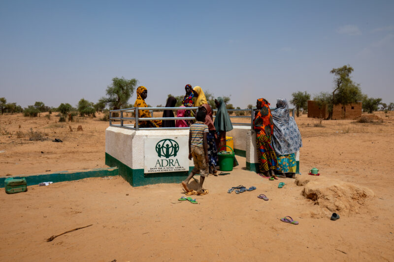 ADRA Well at School — Africa, Bottle, Desert, Drink, Drinking Accessoire