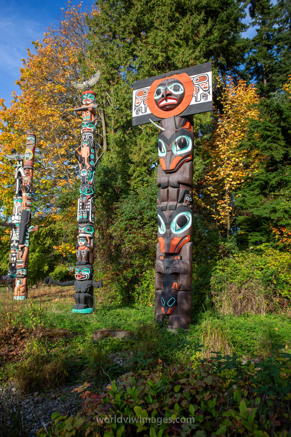 Totem Poles in Stanly Park