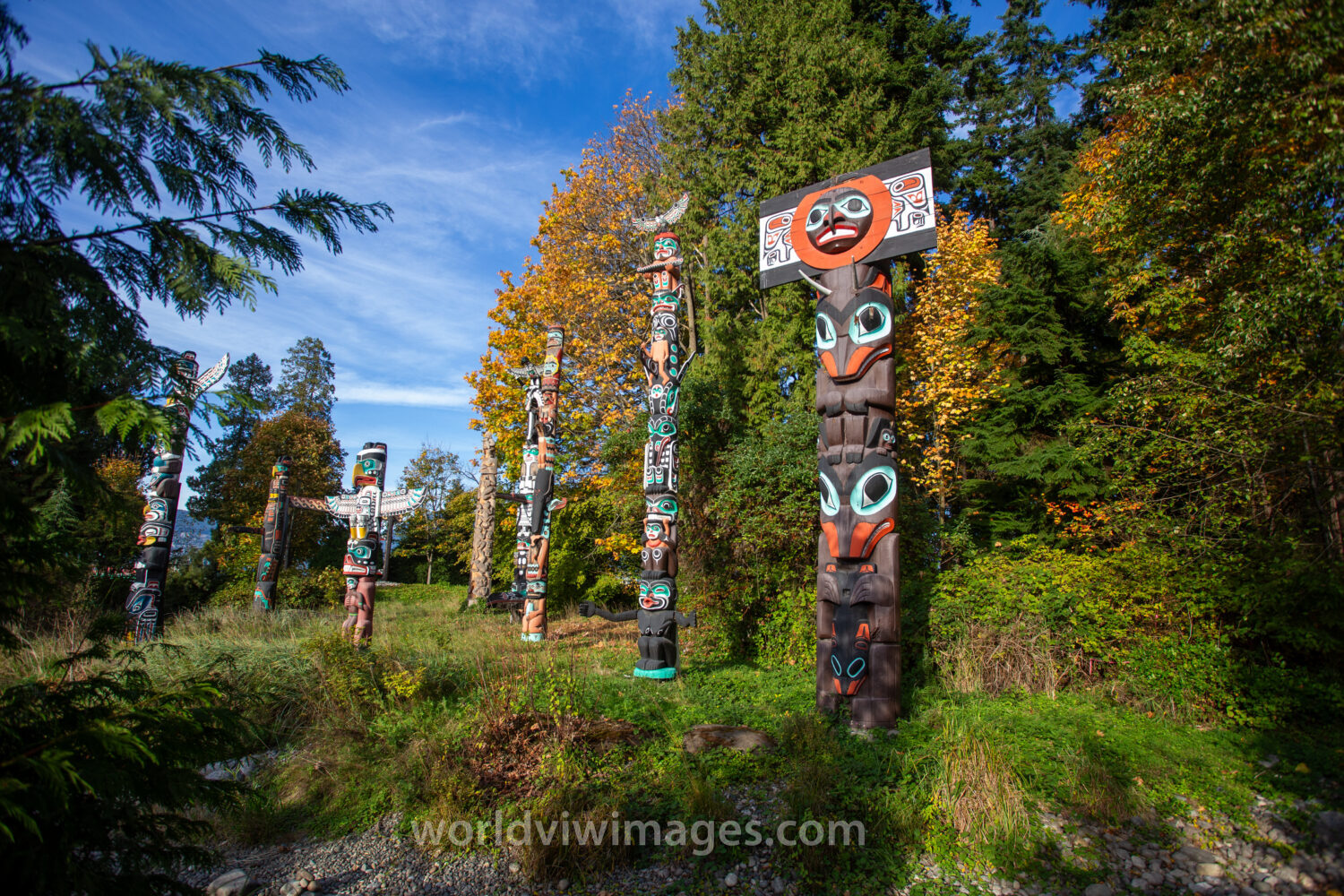 Totem Poles in Stanly Park