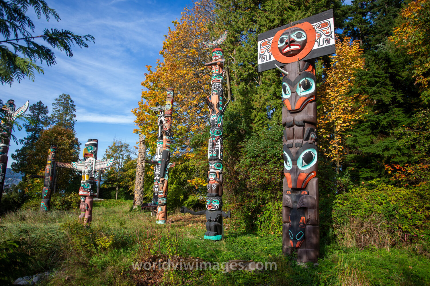 Totem Poles in Stanly Park