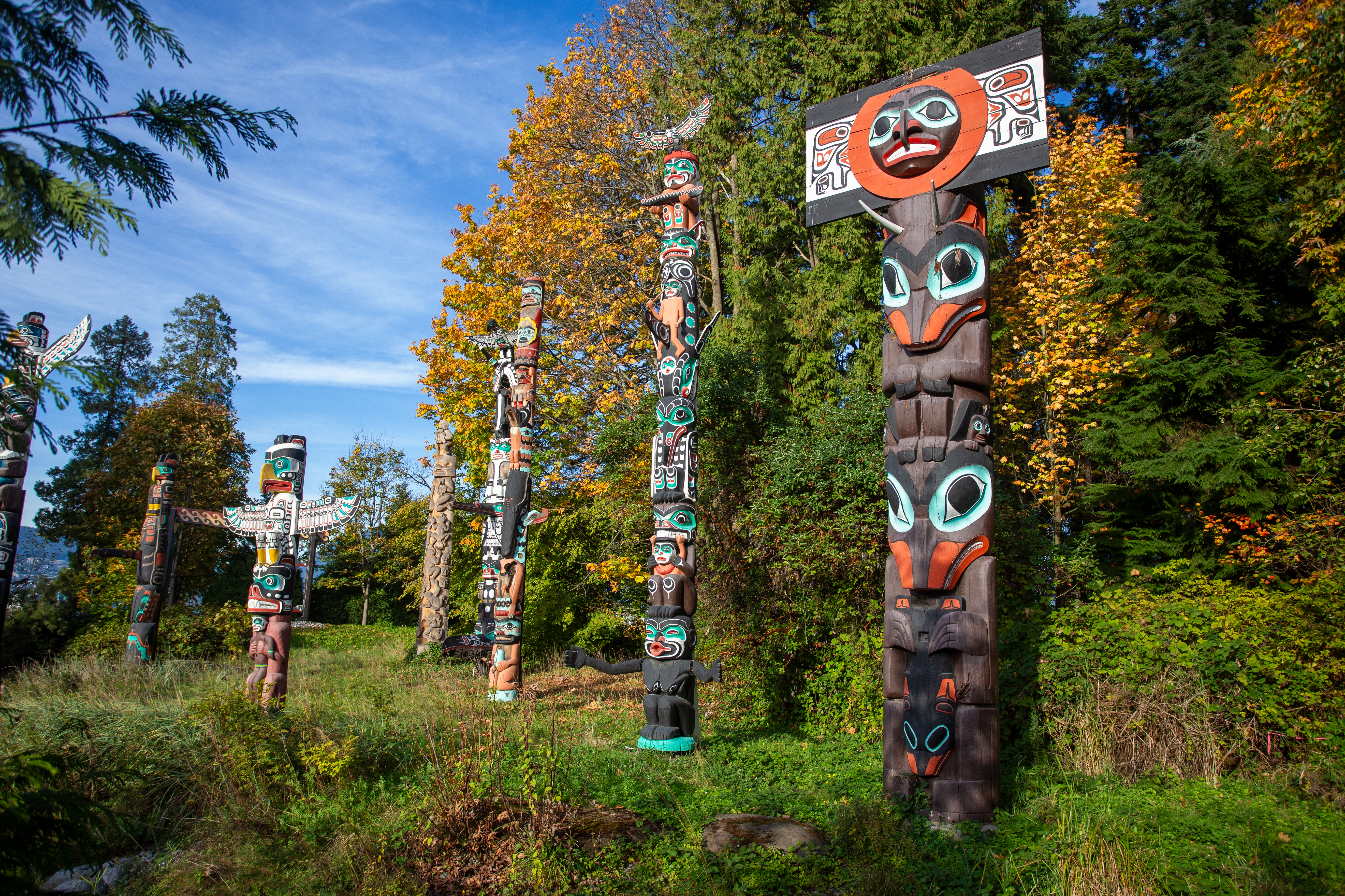 Totem Poles in Stanly Park