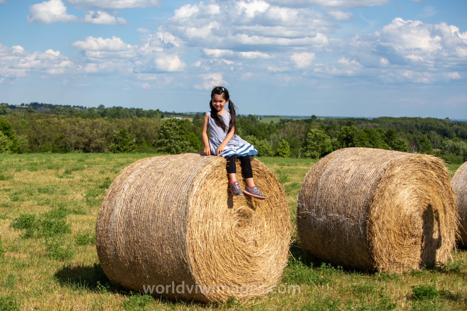 Girl on a Haybale