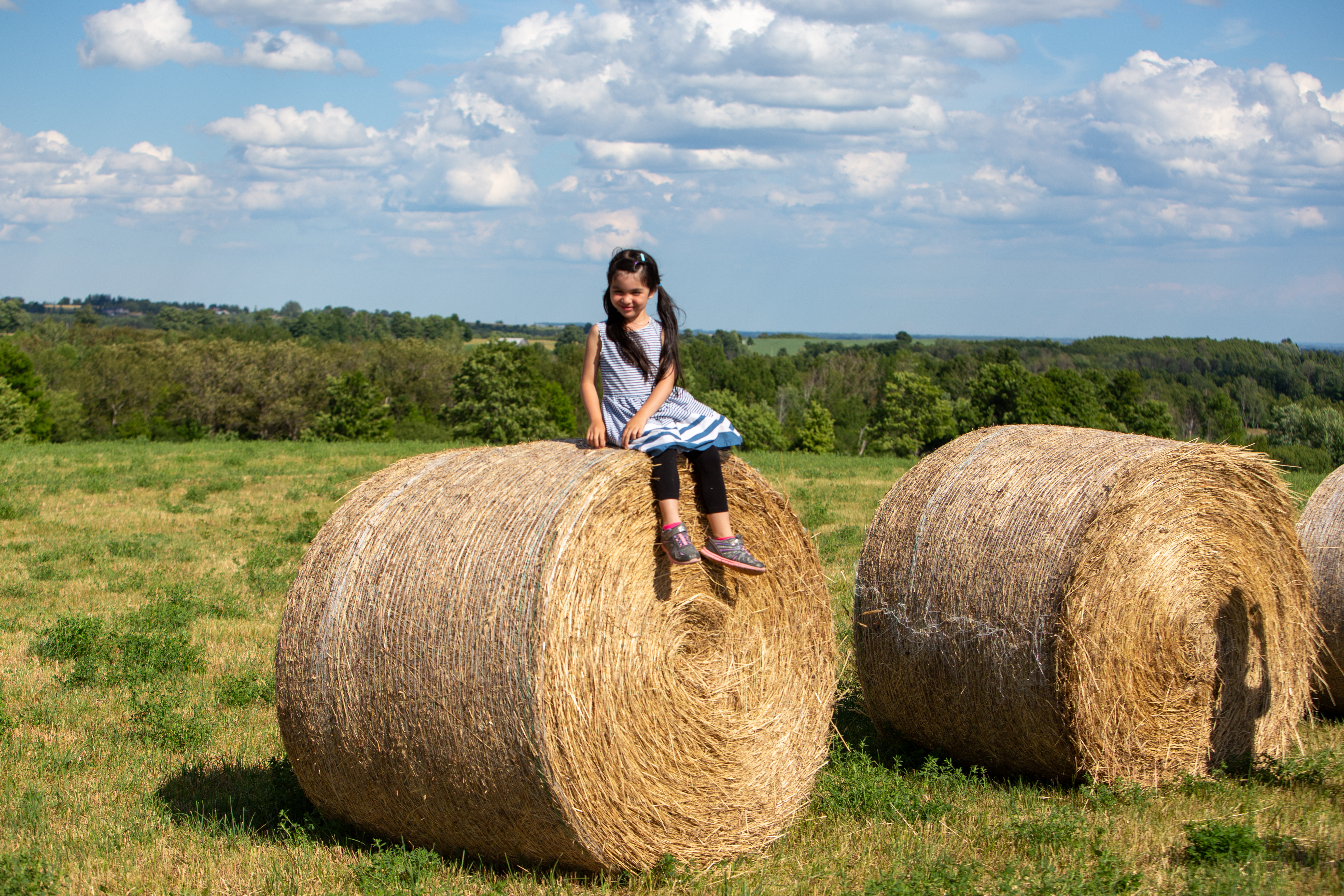 Girl on a Haybale