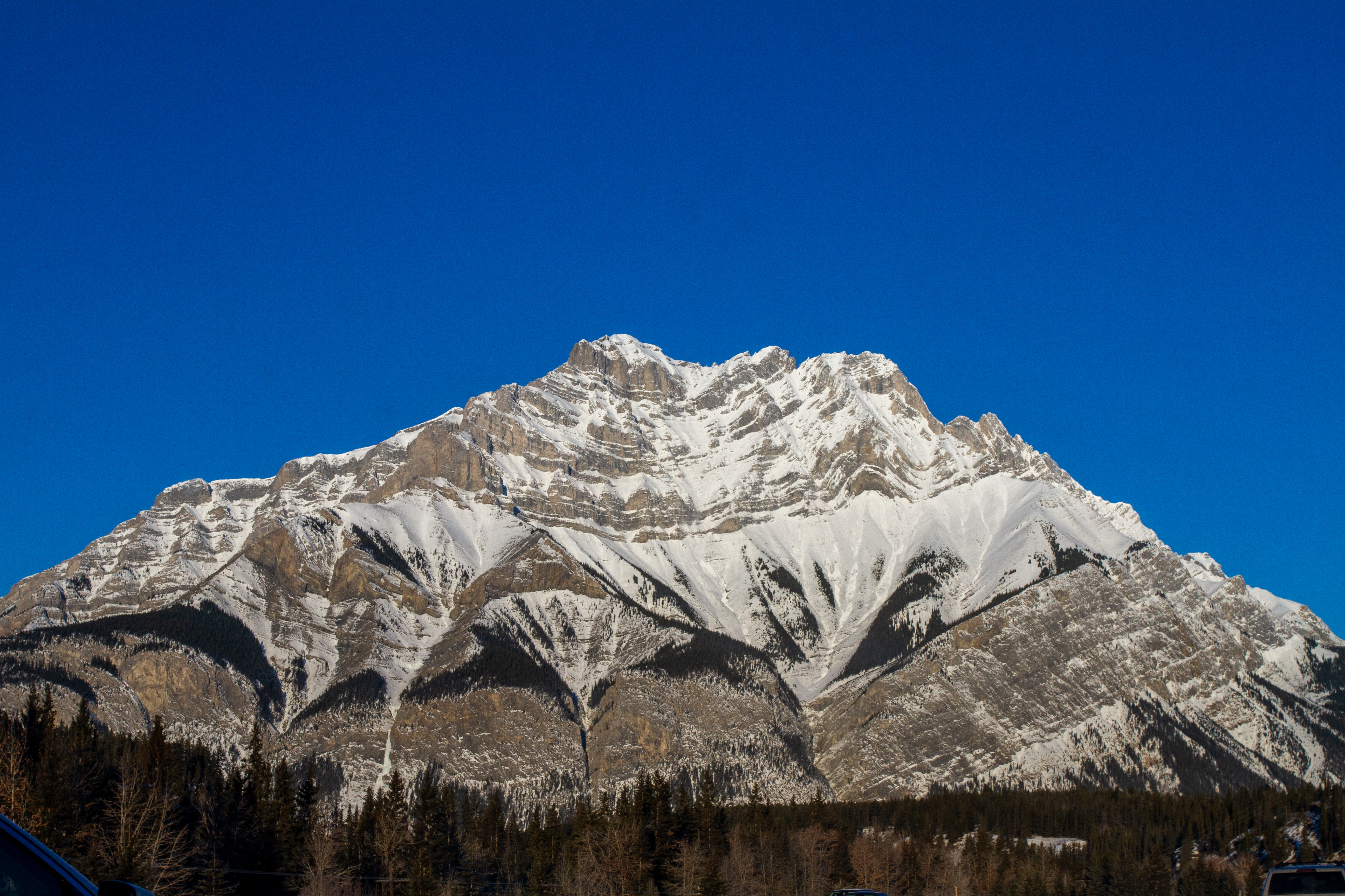 Mountain Scene in Winter