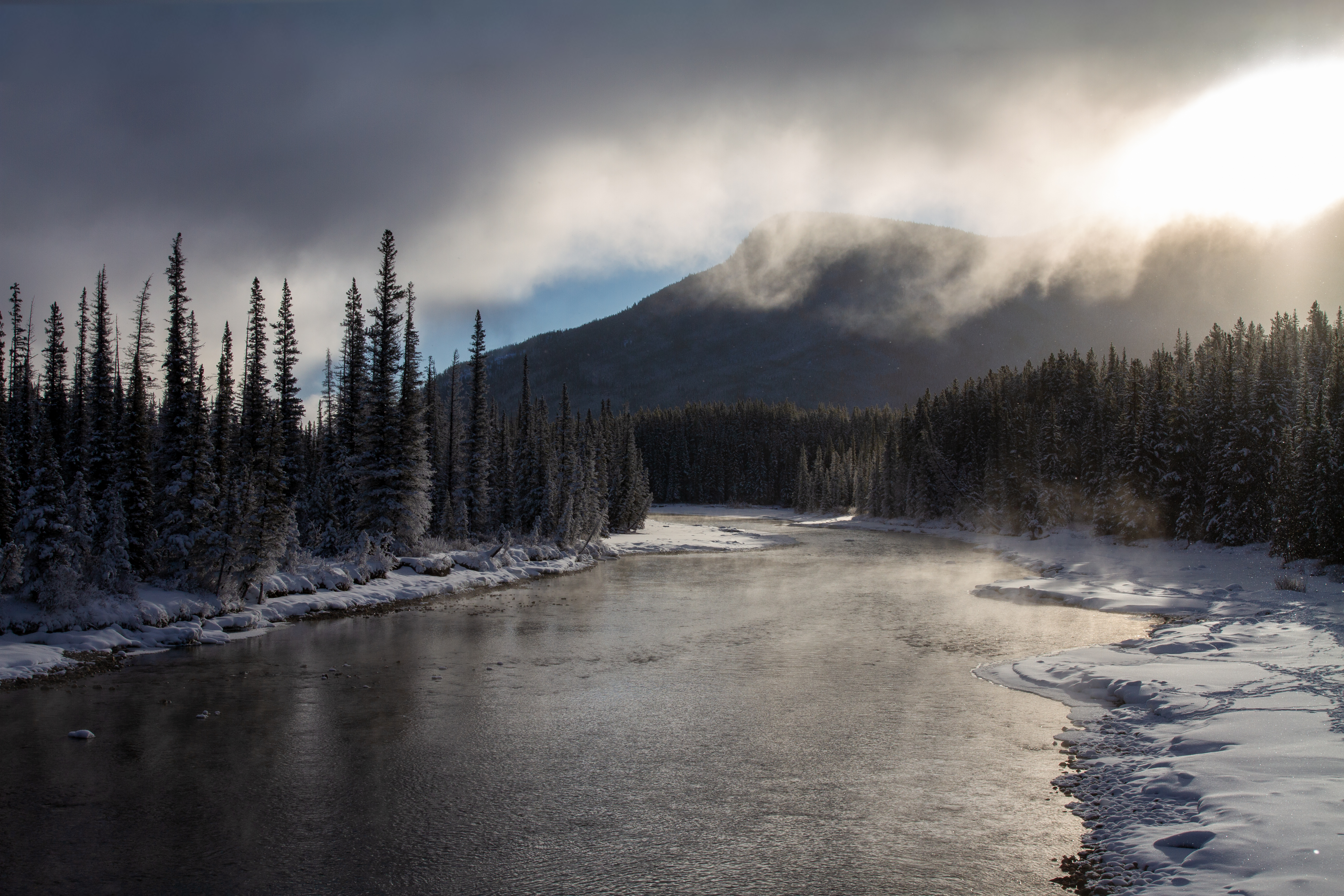 Bow River in Winter