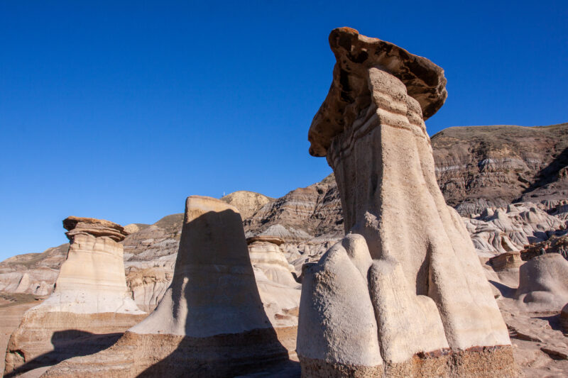 The Badlands of Alberta — Sandstone formations near Drumheller, Alberta — Alberta, Canada, Drumheller, Baddlands, Hoodoos