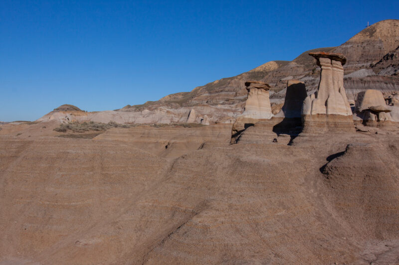 The Badlands of Alberta — Sandstone formations near Drumheller, Alberta — Alberta, Canada, Drumheller, Baddlands, Hoodoos