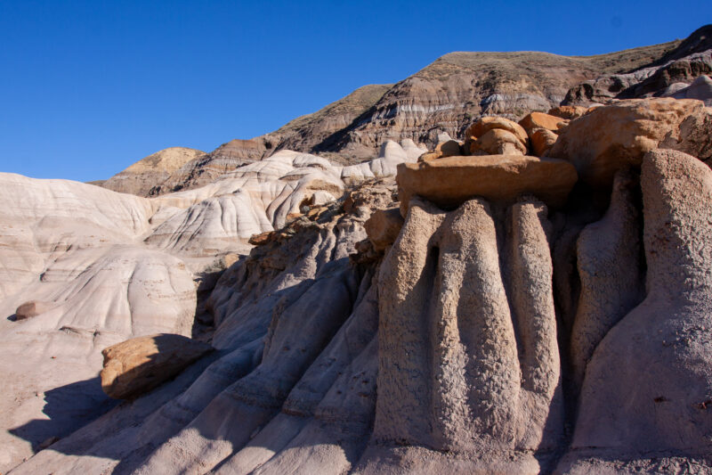 The Badlands of Alberta — Sandstone formations near Drumheller, Alberta — Alberta, Canada, Drumheller, Baddlands, Hoodoos