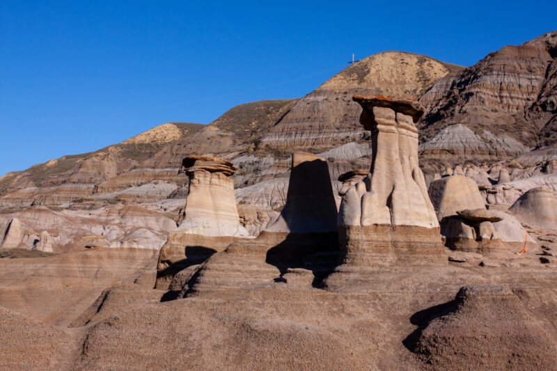 The Badlands of Alberta — Sandstone formations near Drumheller, Alberta — Alberta, Canada, Drumheller, Baddlands, Hoodoos