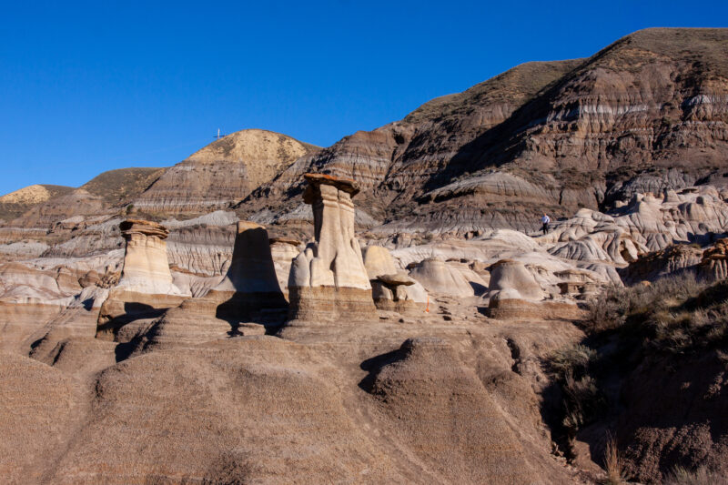 The Badlands of Alberta — Sandstone formations near Drumheller, Alberta — Alberta, Canada, Drumheller, Baddlands, Hoodoos