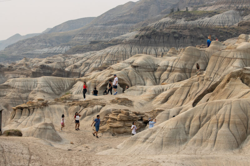The Badlands of Alberta — Sandstone formations near Drumheller, Alberta — Alberta, Canada, Drumheller, Baddlands, Hoodoos