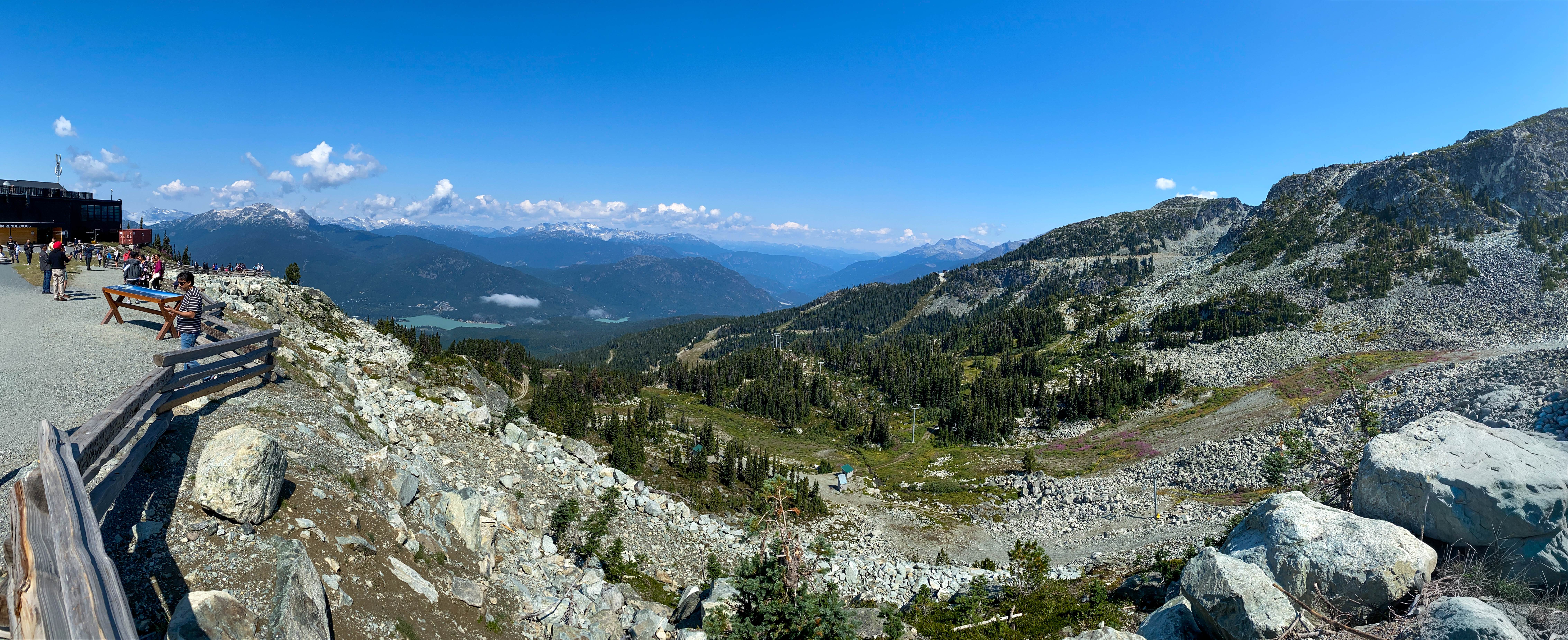 Panorama of Whistler Mountain in the Summer