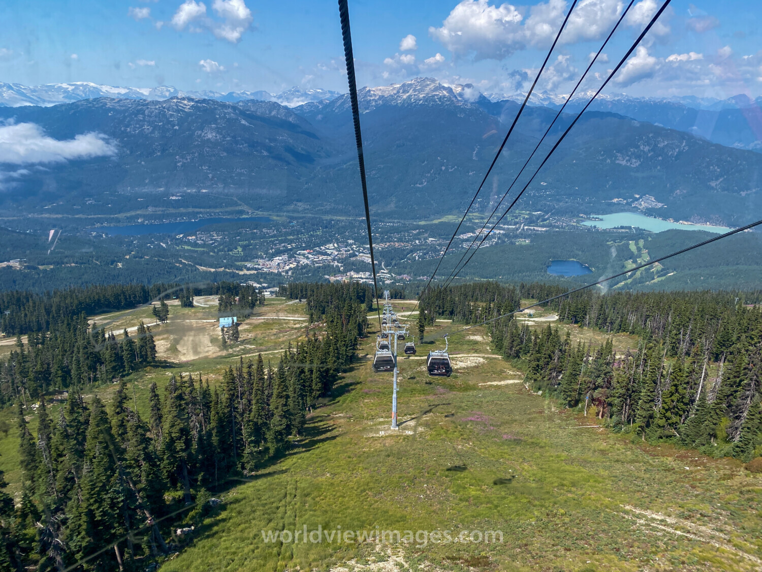 Gondola at Whistler in Summer