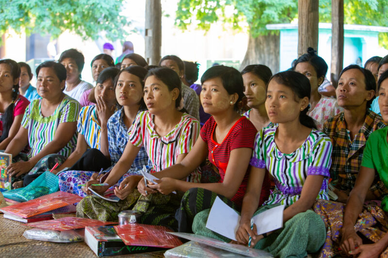 Food Processing Training — People in rural Myanmar learn new ways to make income through food processing. — Adult, Eyes Closed, Eyes Open, Female, Frontal Face