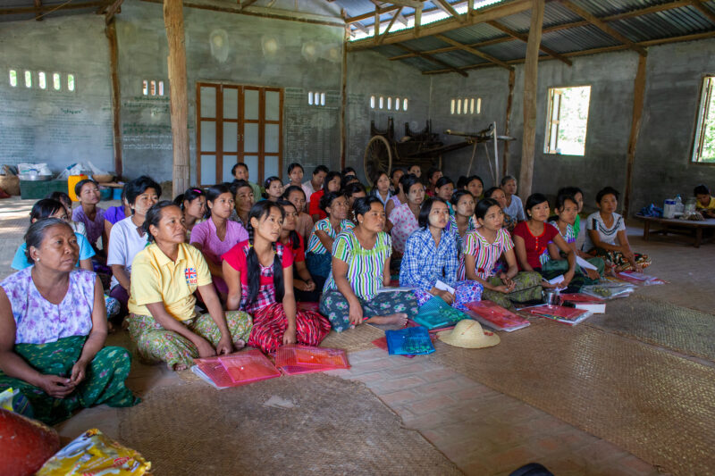 Food Processing Training — People in rural Myanmar learn new ways to make income through food processing. — Adult, Architecture, Beard, Building, Child