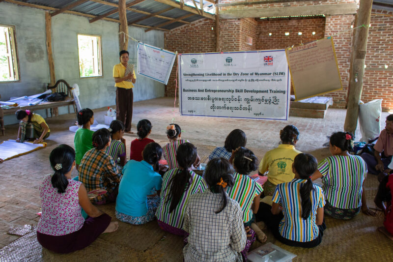 Food Processing Training — People in rural Myanmar learn new ways to make income through food processing. — Adult, Architecture, Building, Frontal Face, Male