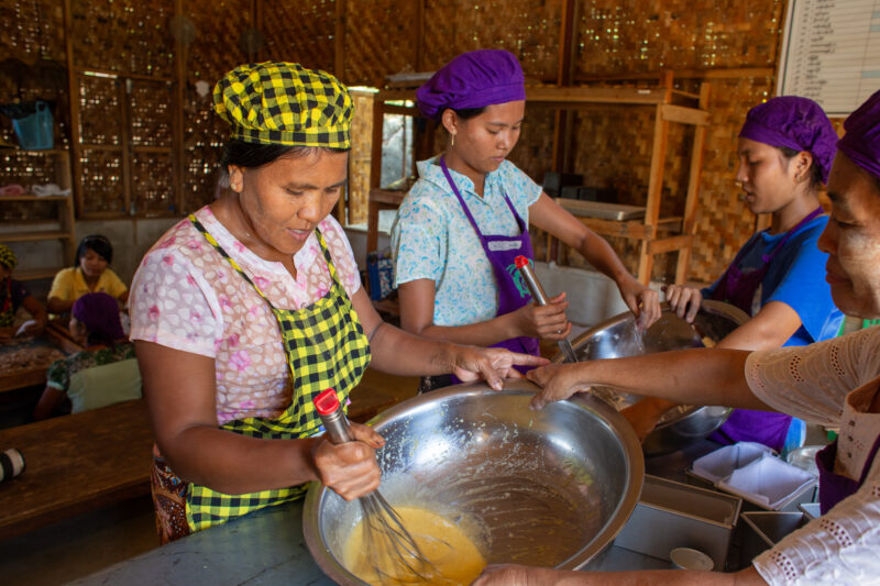 Income through Food Processing — Frontal Face, Group, Person, Profile Face, Smile