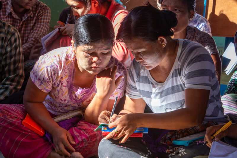 Learning Finance — People in rural Myanmar learn how to do bookeeping for their new small business and form a small community savings and small loans group t...
