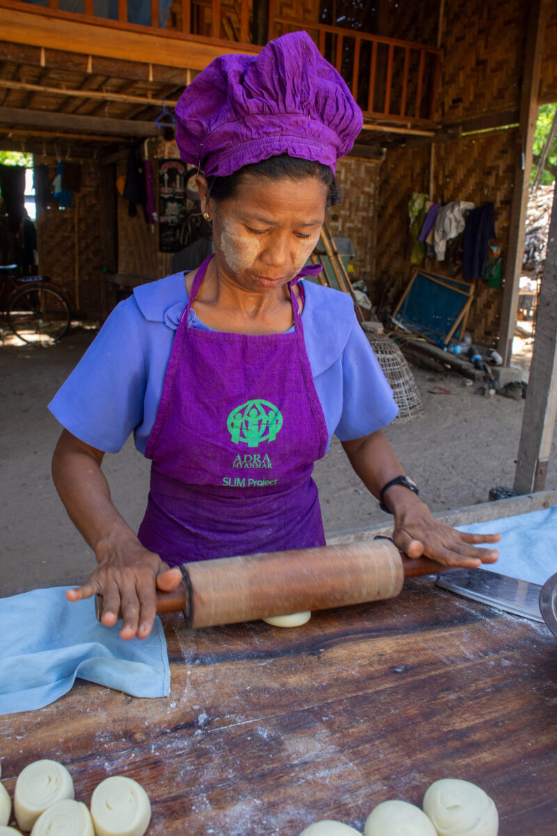 Home Bakery — People in rural Myanmar learn new ways to make income through food processing — Eyes Closed, Frontal Face, Male, One Face, Person