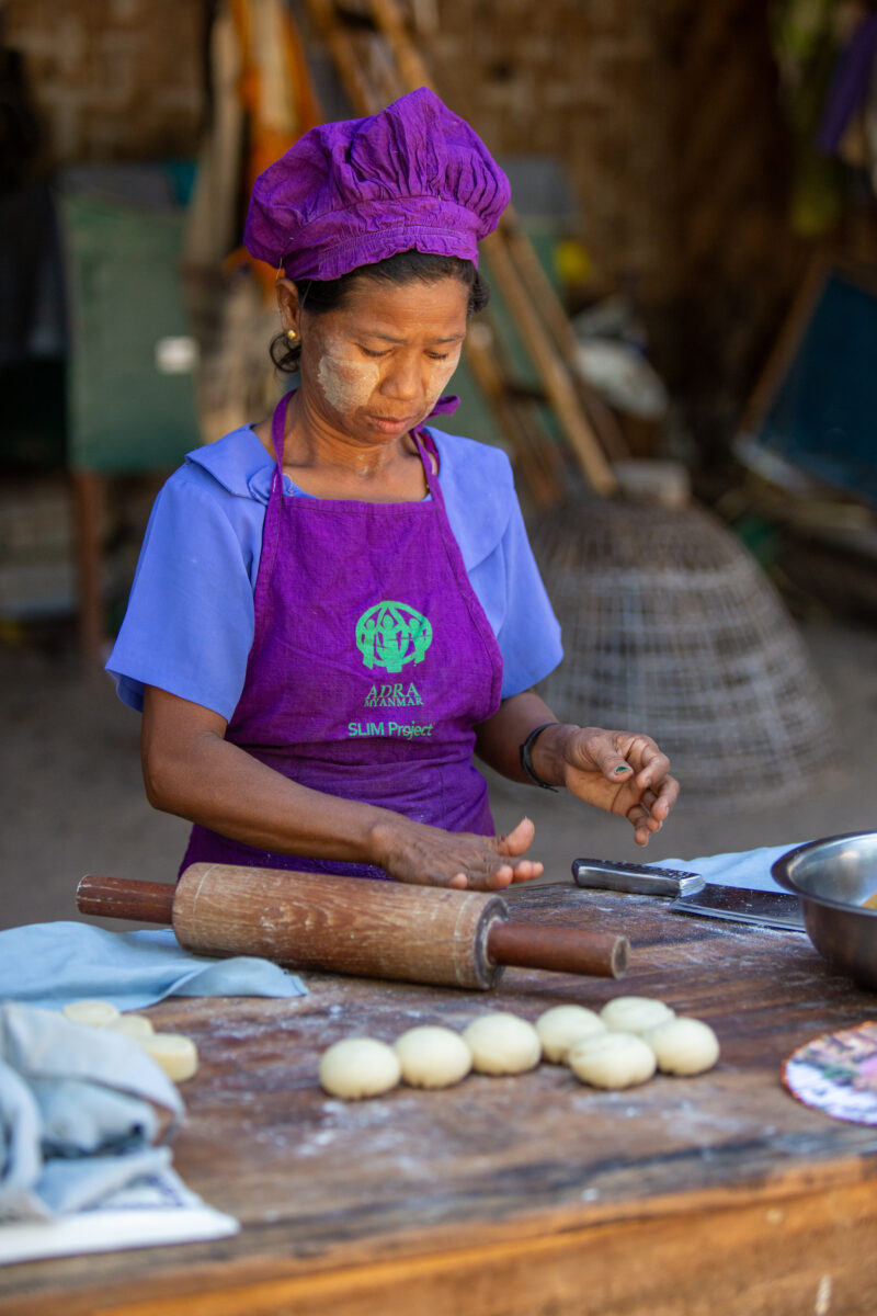 Home Bakery — People in rural Myanmar learn new ways to make income through food processing — Adult, City, Eyes Closed, Frontal Face, Male