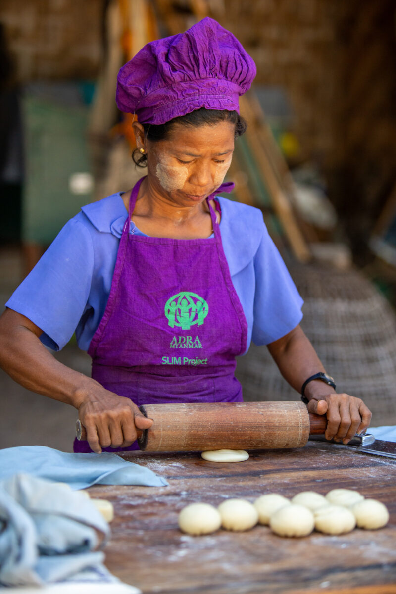 Home Bakery — People in rural Myanmar learn new ways to make income through food processing — Eyes Closed, Frontal Face, Male, One Face, Person