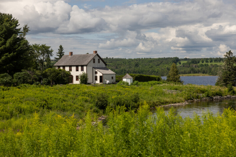 Pioneer Village in New Brunswick — Architecture, Building, Nature, River, Waters
