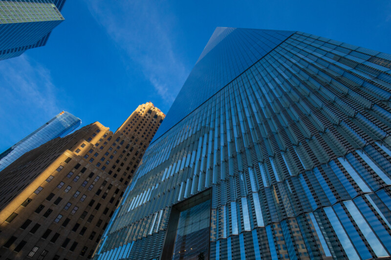 Commerece and Trade — Office buildings in Downtown New York — Architecture, Building, City, Skyscraper, New York City
