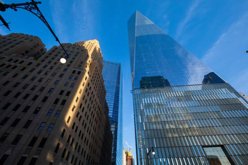 Commerece and Trade — Office buildings in Downtown New York — Architecture, Building, City, Skyscraper, New York City
