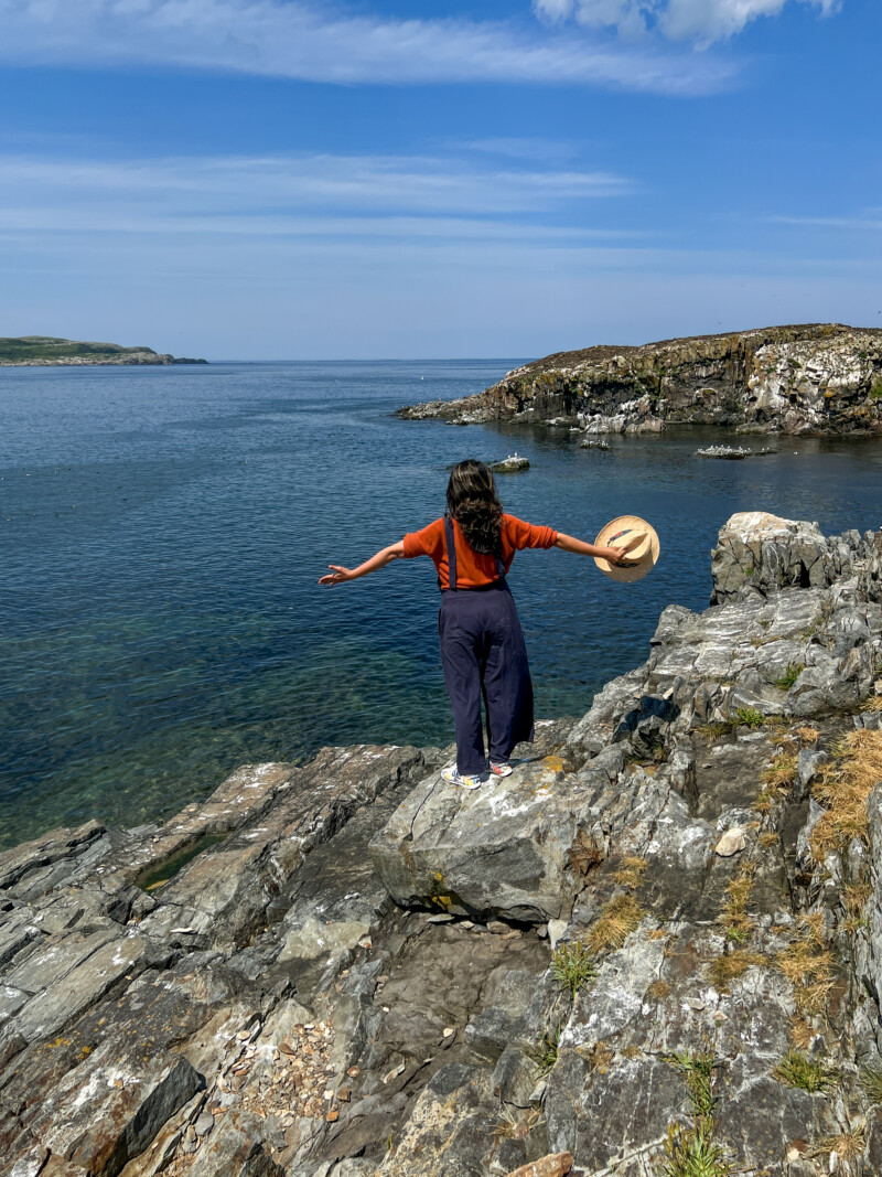 Newfoundland2221 — Cliff, Nature, Person, Newfoundland, Canada